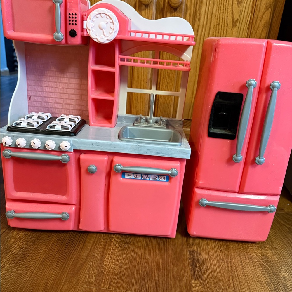 Charming Pink Play Kitchen Set with Accessories